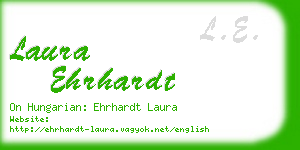 laura ehrhardt business card